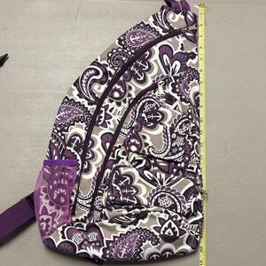 Elegant Purple Paisley Backpack